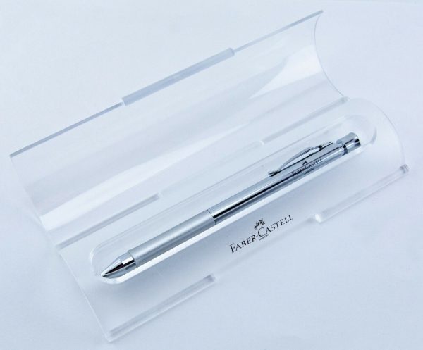 Faber-Castell Ballpoint Pen + 0.7 Mm Pencil + It Shiny Chrome Metal