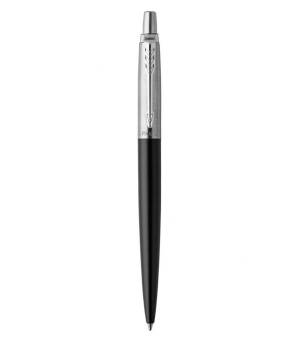 Parker-Pen Jotter Ballpoint Pen Black Chrome Finish