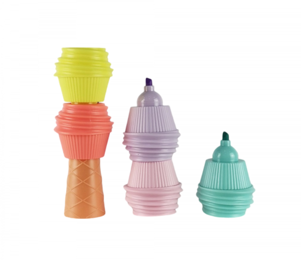 Yiwu 5-Color Highlighter Marker Set Carton Box No. Js-098 / Gp-150