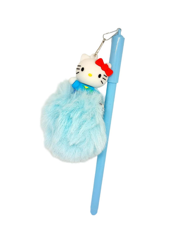 Yiwu Ballpoint Pen With Silicone Fur Medal Blue No. Gp-134