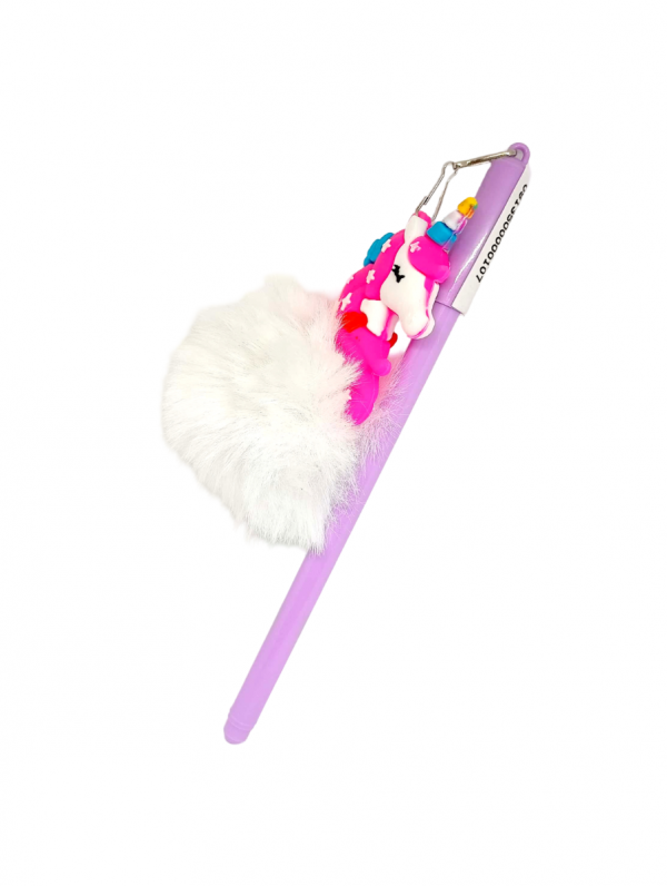 Yiwu Ballpoint Pen With Silicone Fur Medal Blue No. Gp-136