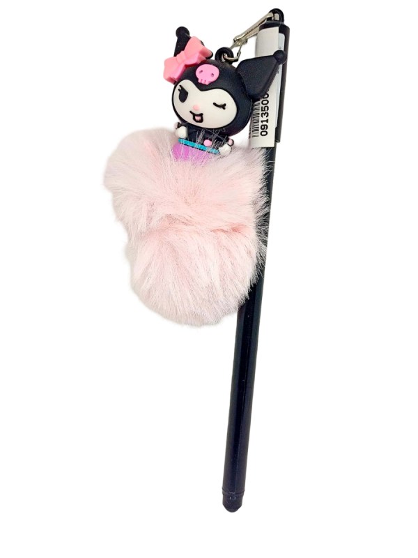 Yiwu Ballpoint Pen With Silicone Fur Medal Blue No. Gp-133