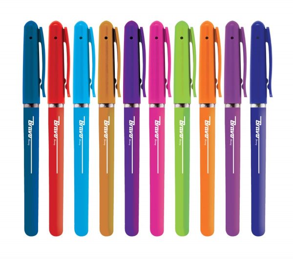 Bravo Fancy Ballpoint Pen Card 10 Pcs