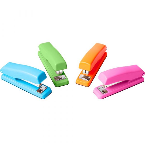 Eagle Neon Desktop Stapler Plastic Half Strip Stapler 12 Sheet 24/6 S10004