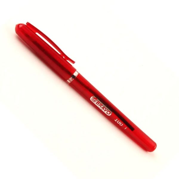Bravo Ballpoint Pen, 0.7 Mm, Red, No. 100