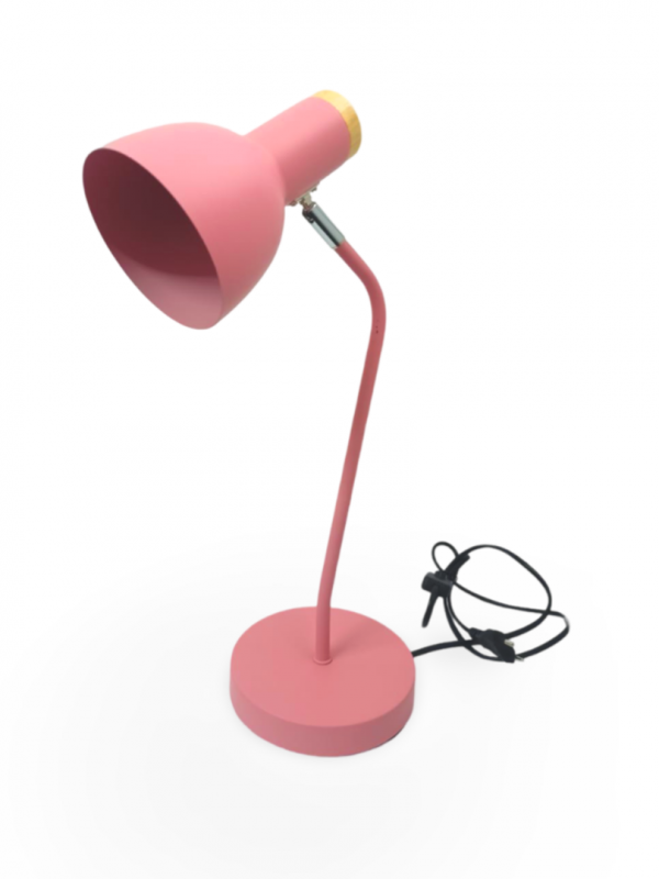 Desk Lamp Pink Metal, No. Lh1-1