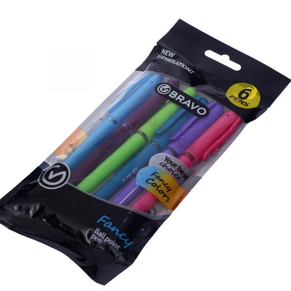 Bravo Ballpoint pen fancy - 0.1 mm - pack of 6 colors