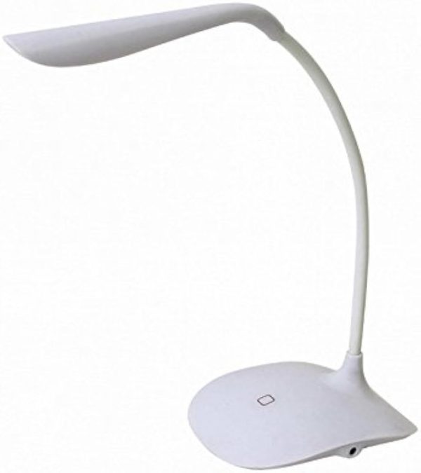Desk Lamp With Arm And Moving Head, Rechargeable Battery, White, No. Lamp 10-185
