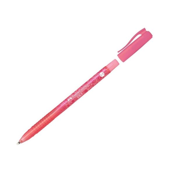 Faber-Castell 0.5Mm Ballpoint Pen Red Cx 5 No. 246621
