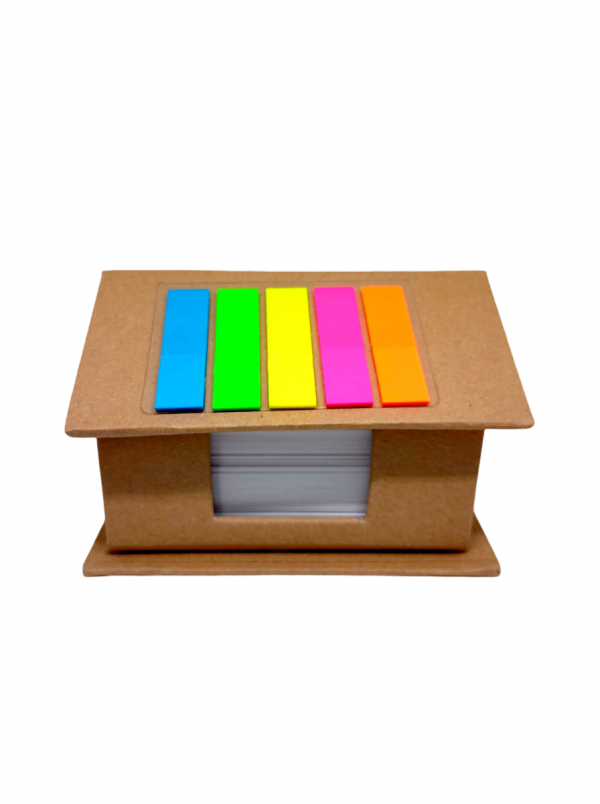 Kraft Office Paper + White Paper, Size 7.2 * 9.8 Cm + 5 Pieces Sticky Note , No. Mo 38-244